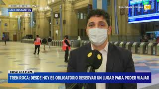 Tren Roca: desde hoy es obligatoria reservar un lugar para poder viajar en Hoy Nos Toca a las Ocho
