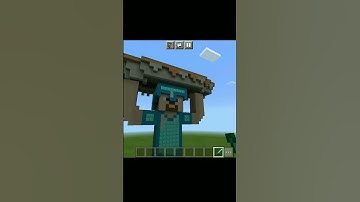 I Made a pro Steve Holding up a house Statue || [ Part - 1] Subscribe for part 2 #Tushar_Yt_Shorts