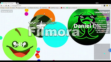 Agar.io II Teaming with random people II Modded Server