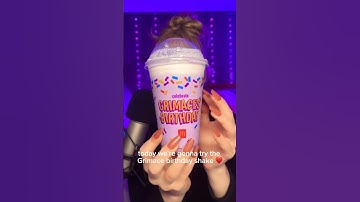 Trying the Grimace Shake ASMR 🧋😘 #shorts #shortsviral #shortsvideo #shortsfeed #asmr #grimace