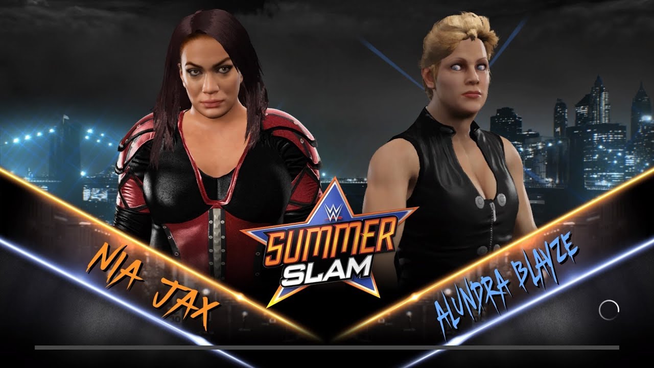 WWE 2K17 Nia Jax VS Alundra Blayze YouTube