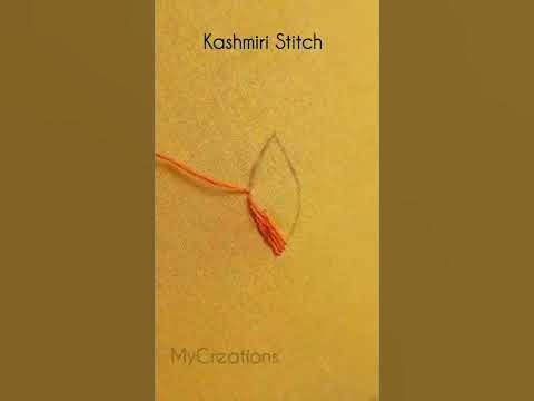 kashmiri Stitch// Embroidery tutorials - YouTube