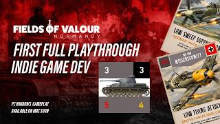 First Full Playthrough of Updated Fields of Valour Normandy Turn-Based Hex Wargame #hexgame #gamedev