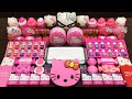 Pink Hello Kitty Slime | Mixing Makeup and Floam into Slime ASMR! Satisfying Slime Videos #477