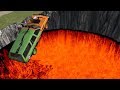 BeamNG Drive Insane Testing The Long Road - Volcano - Spike Pits - Crazy Ramps - Insanegaz