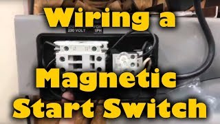 Magnetic Start Switch Wiring to a 5hp Compressor