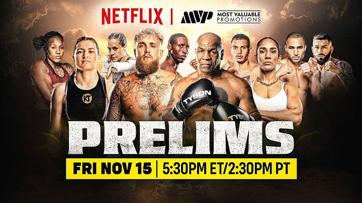 MVP Prelims: Paul vs. Tyson | Jake Paul vs Mike Tyson | Boxing Match