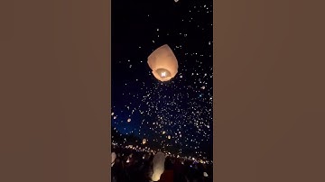 Lễ Hội Thả Đèn Trời - sky lantern festival - 天灯节 #shorts #mrtravel #reviewdulich