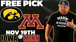 Iowa vs Minnesota | College Football Week 12 Predictions | The Sauce Network | Kyle Kirms