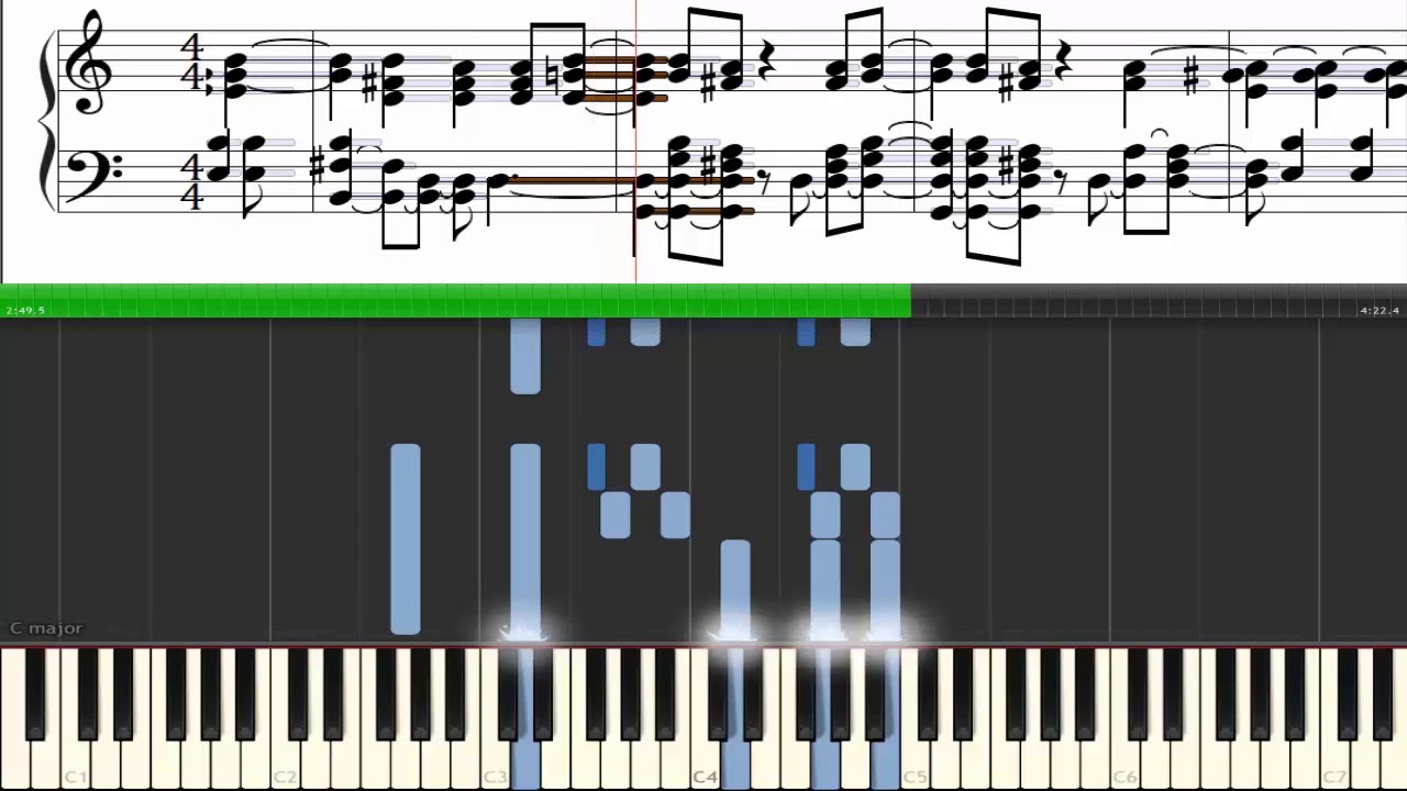 "Radiohead - Karma Police" Piano track tutorial [Synthesi...