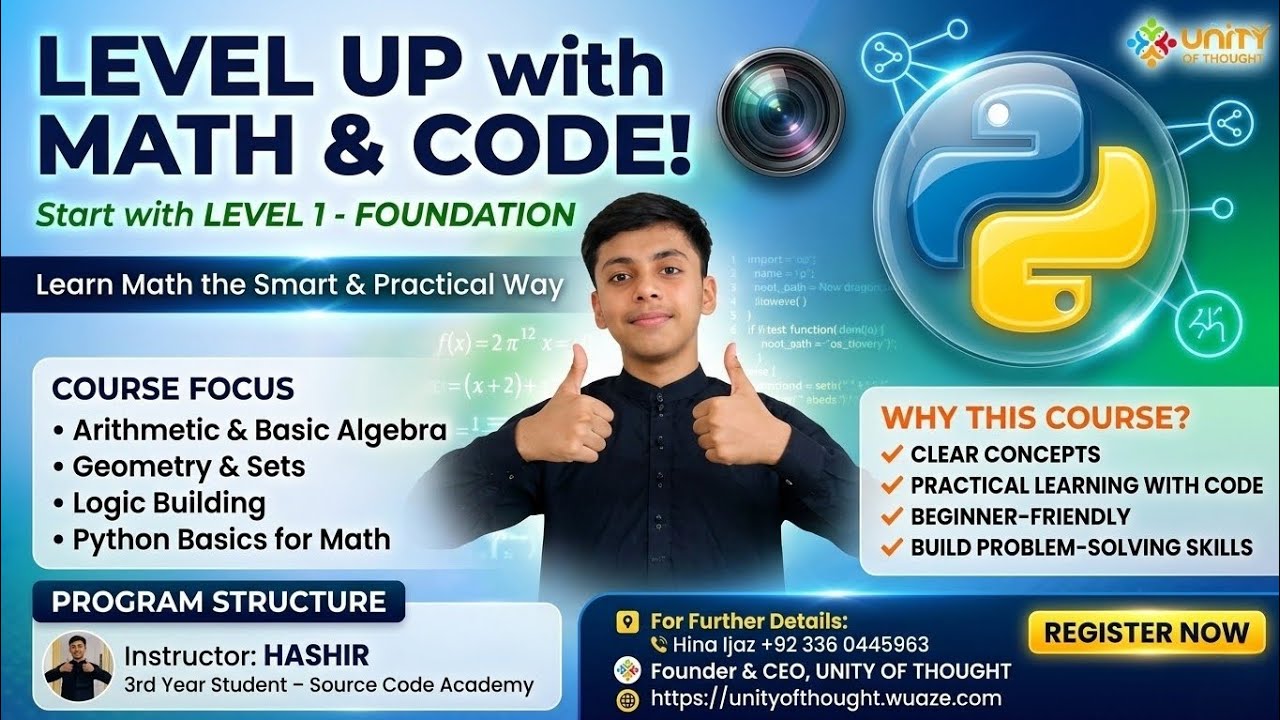 How to Master Math using Python Coding! (Level 1 Foundation) | Day-1# ...