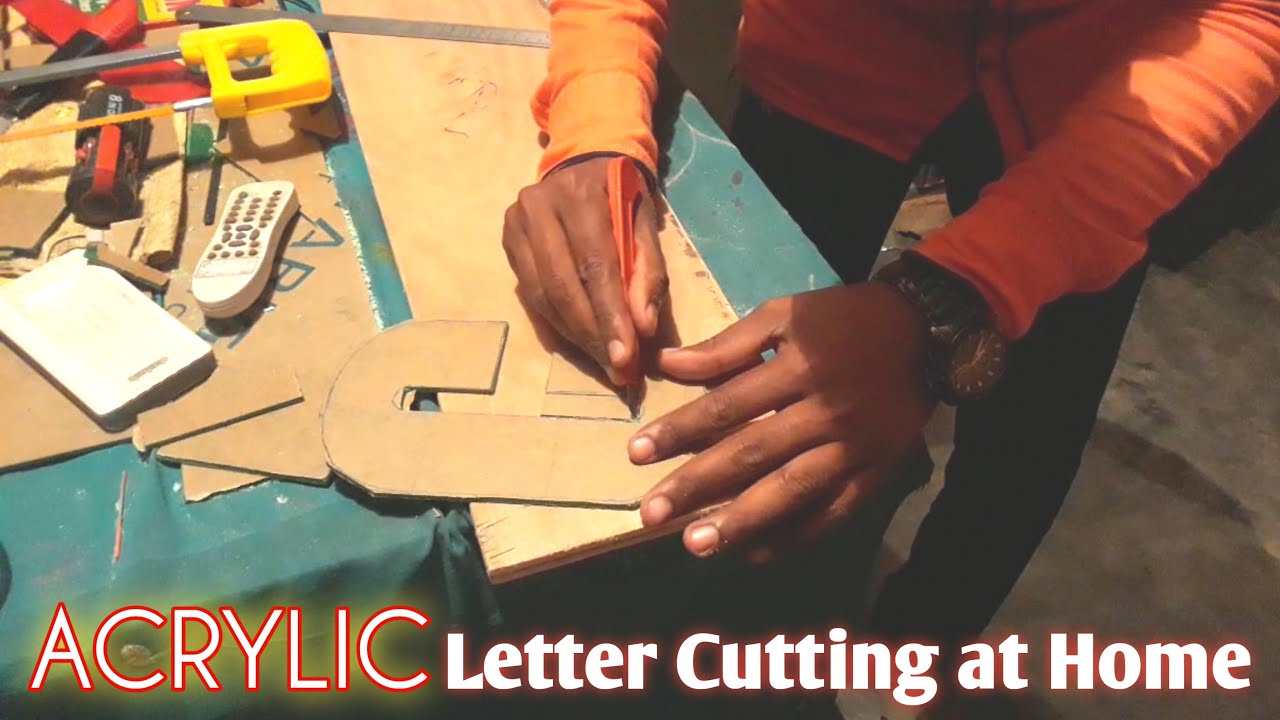How To Acrylic Letter Cutting At Home Without Laser CNC Machine How To Acrylic Letter Cutting At Home Without Laser CNC Machine