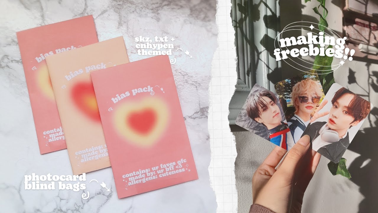 making kpop freebies 4 friends ೃ࿐ diy kpop photocards   blind bags making kpop freebies 4 friends ೃ࿐ diy kpop photocards   blind bags