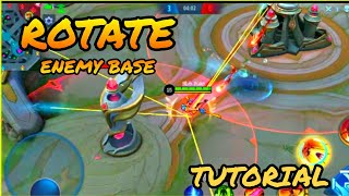 FANNY TUTORIAL FREESTYLE ROTATION AROUND ENEMY BASE in Mobile Legend