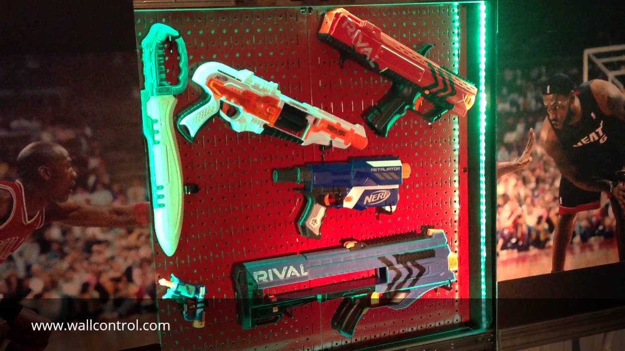 Secret Remote Control Nerf Gun Cabinet On Actuators Youtube