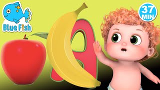 Phonics Song with TWO Words S4.E23 - A For Apple - ABC Alphabet Songs - Sounds Children | Blue Fish