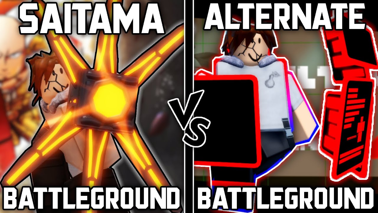 Saitama VS Alternate Comparison Roblox 