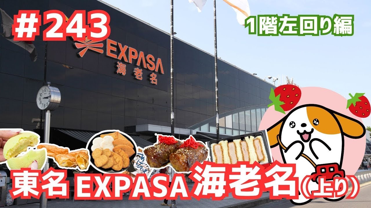 243 みちまるくんのSA・PA紹介(東名 EXPASA海老名上り～1階左回り編