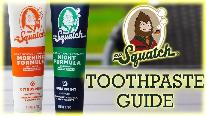  Dr. Squatch Teeth Whitening Toothpaste Kit - Day and