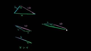 Triangle inequality theorem | Perimeter, area, and volume | Geometry | Khan Academy