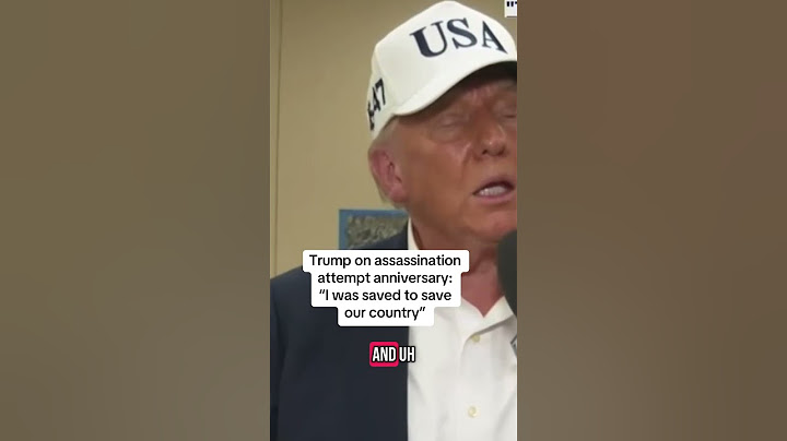 Trump assassination anniversary: "I was saved to save our country'"