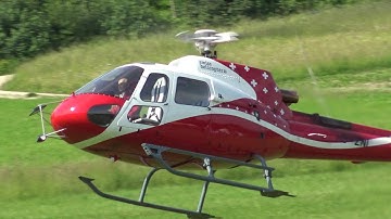 Perfect Looking RC Scale Turbine Model Ecureuil AS350 Swiss-Helicopter