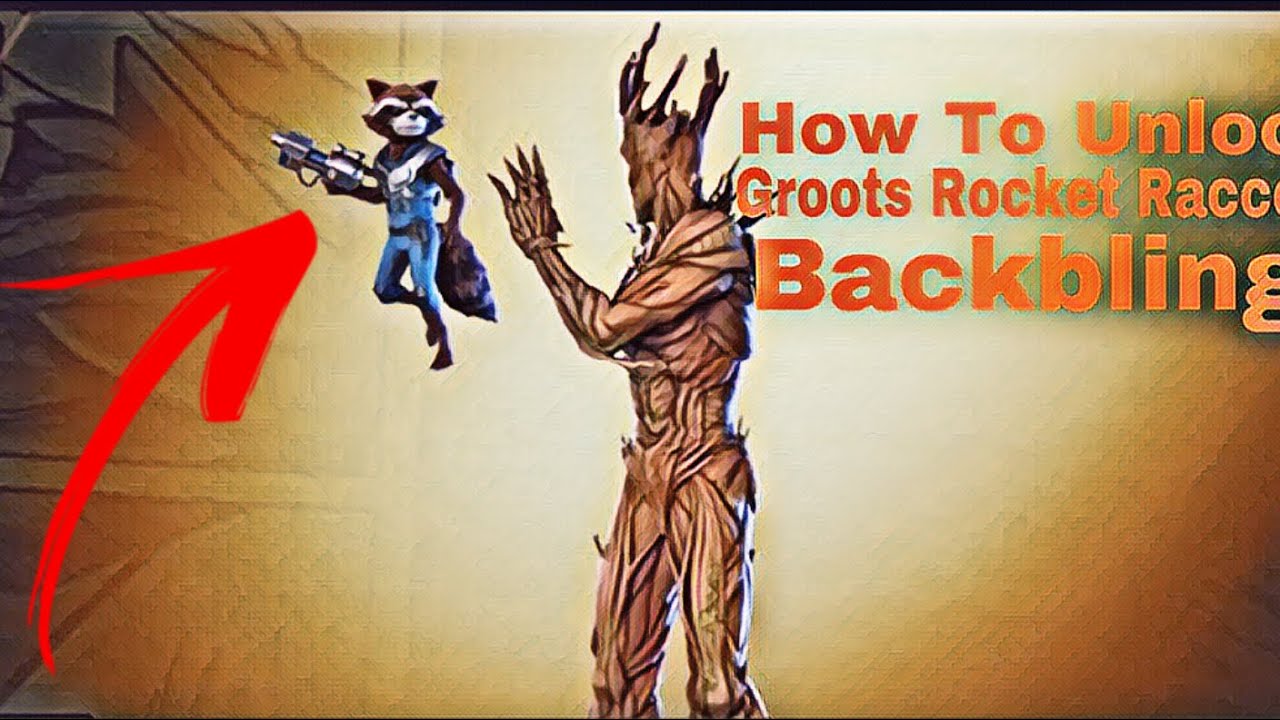 How to unlock the Rocket Raccoon back bling in Fortnite! YouTube