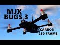 MJX BUGS 3 CARBON 250 FRAME Stock Battery Flight Test Review