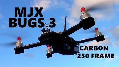 MJX BUGS 3 CARBON 250 FRAME Stock Battery Flight Test Review