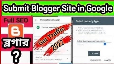 Blogger SEO Bangla Tutorial | Google Search Console in 2023 Bangla