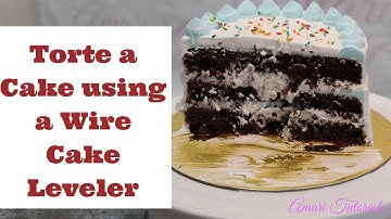 How to use a Wire Cake Leveler | How to torte a cake into layers using a Cake leveler