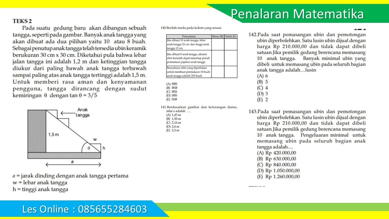 Pada suatu gedung baru akan dibangun sebuah tangga, seperti pada gambar. Banyak anak tangga