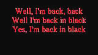 Video thumbnail of "ACDC Back in black lyrics"