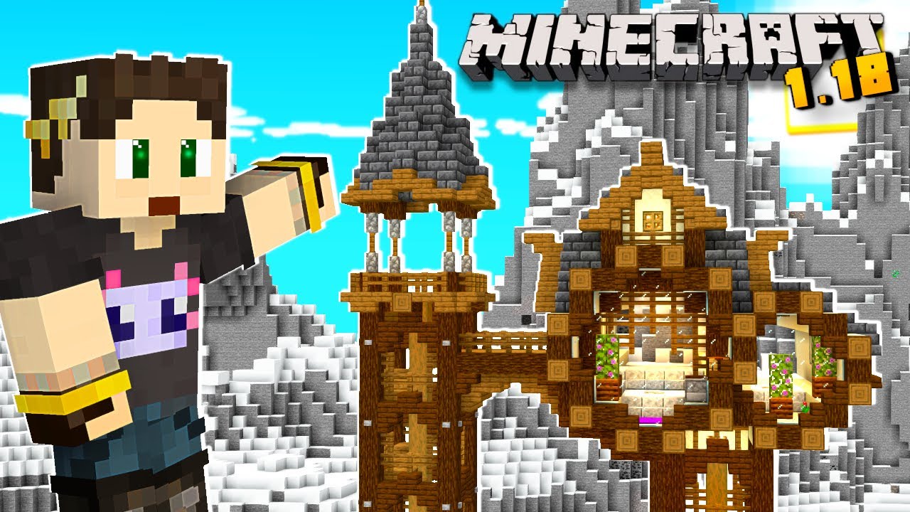 A MELHOR CASA NA MONTANHA Q VOCÊ VAI VER NO MINECRAFT 1.18 