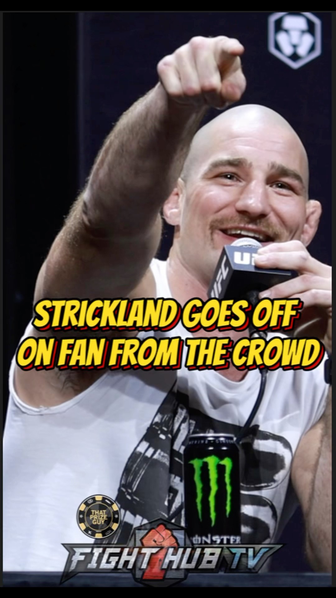 Sean Strickland GOES OFF on fan at the final press conference!