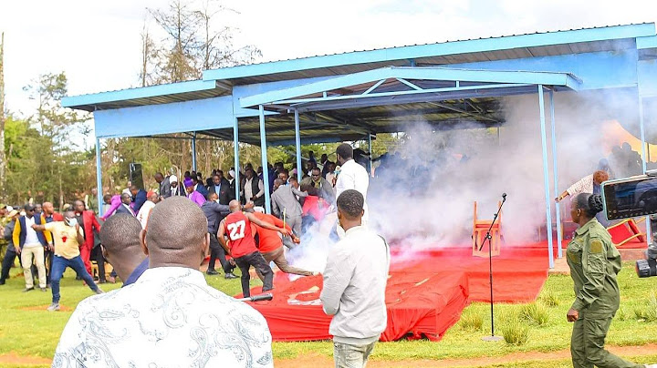 WATCH HOW GACHAGUA AND HIS TROOPS WERE TEARGASSED AND CHASED BY RUTO GOONS IN NYANDARUA!!!