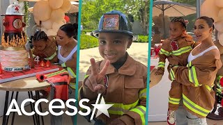 Kim Kardashian Throws Psalm West Epic Firefighter 4Th Birthday Party