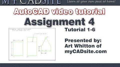 Basic AutoCAD - Assignment 4 - Move, Copy, Mirror