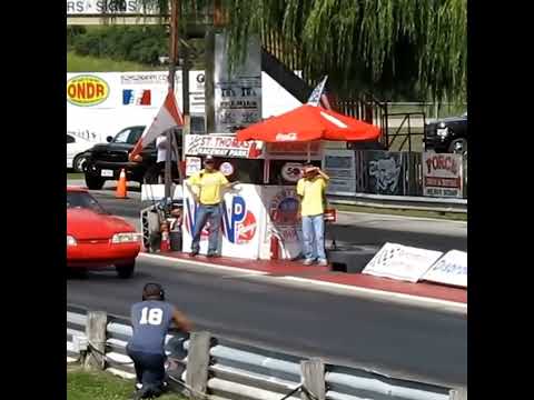 PRT OLD RED mustang! NA launch!! 351w with 7721 edelbrock heads! she ran  9.40s consistently.