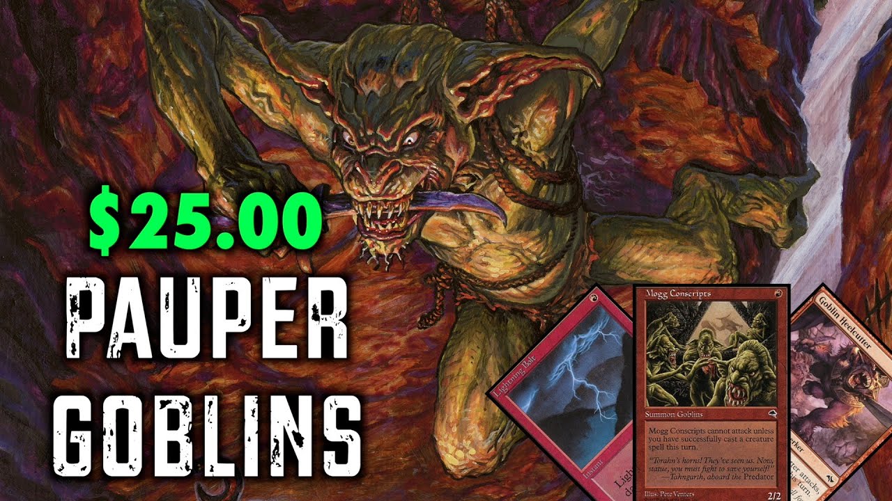 MTG 25 00 Pauper Goblins A Budget Magic The Gathering Deck YouTube