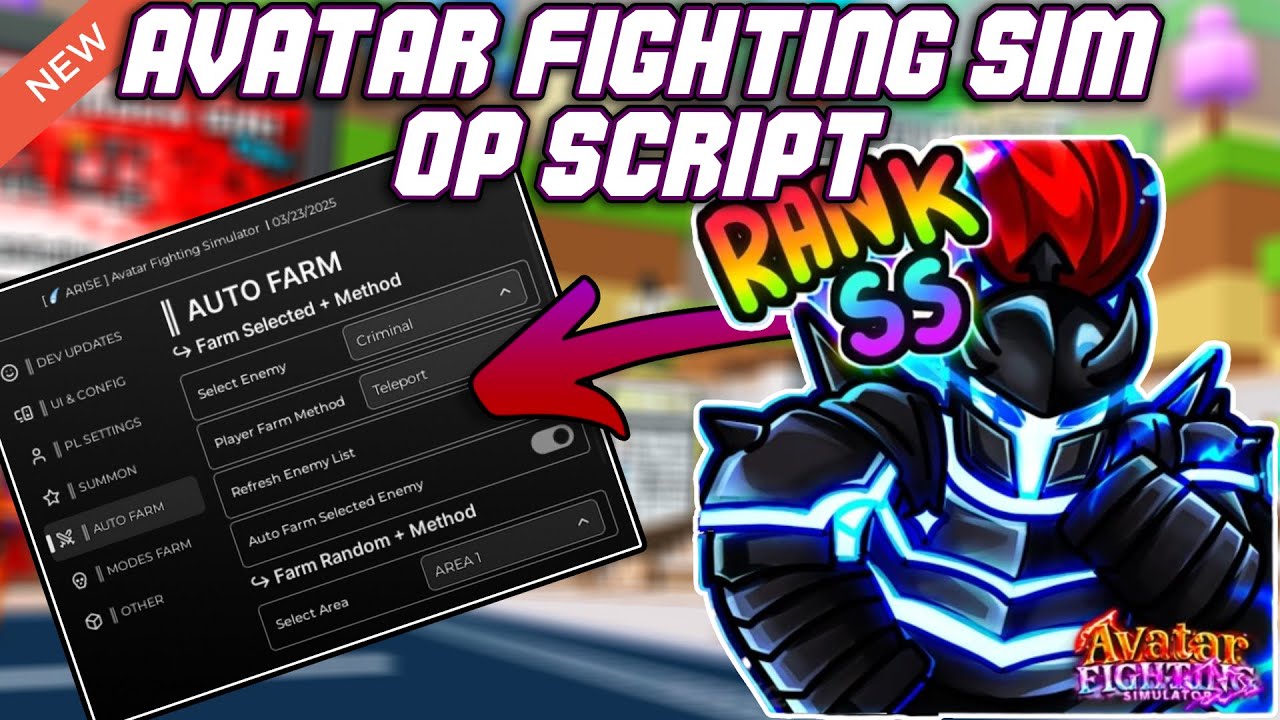 [ ☄️ ARISE] Avatar Fighting Simulator OP Script (2025) PASTEBIN - Auto ...