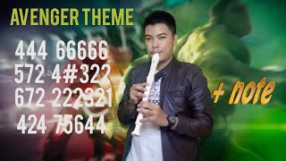 NOT ANGKA-AVENGER END GAME THEME SONG RECORDER COVER ( TURN ON SUBTITLE )