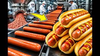 Full How Millions of Hot Dogs Are Made Every Day ;Inside a HOT DOG Mega Factory The SHOCKING Process! Update