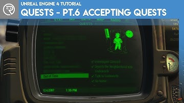 Unreal Engine 4 Tutorial - Quest System - Part 6 Accepting Quests
