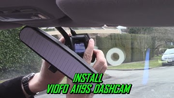 Dash Cam Installation to windshield VIOFO A119S A119 Pro