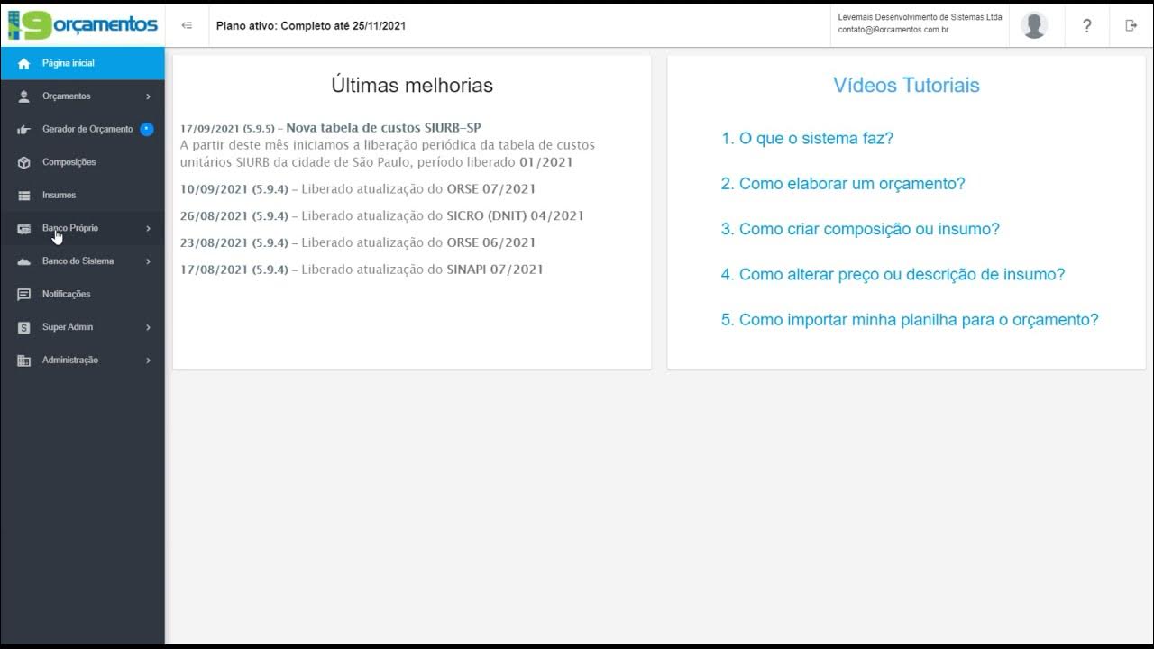 Tabela SINAPI – i9 Orçamentos de Obra