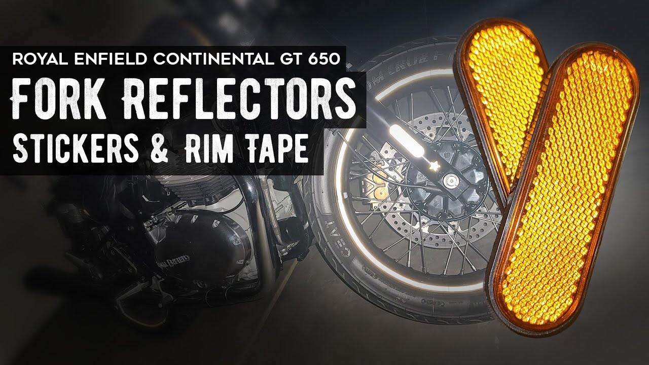 Front Fork Reflector Removal Add Rim Tape & Reflector Stickers