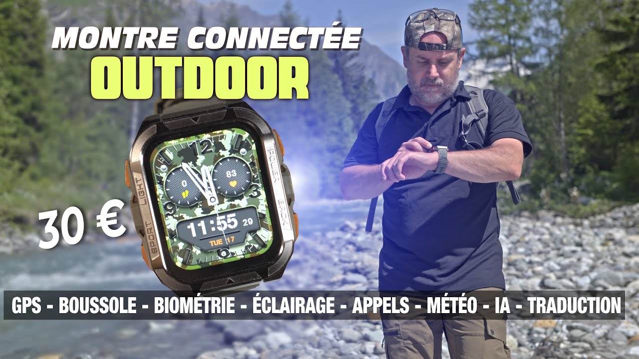 Smartwatch Blackview W80 Pro, montre pour la randonnée