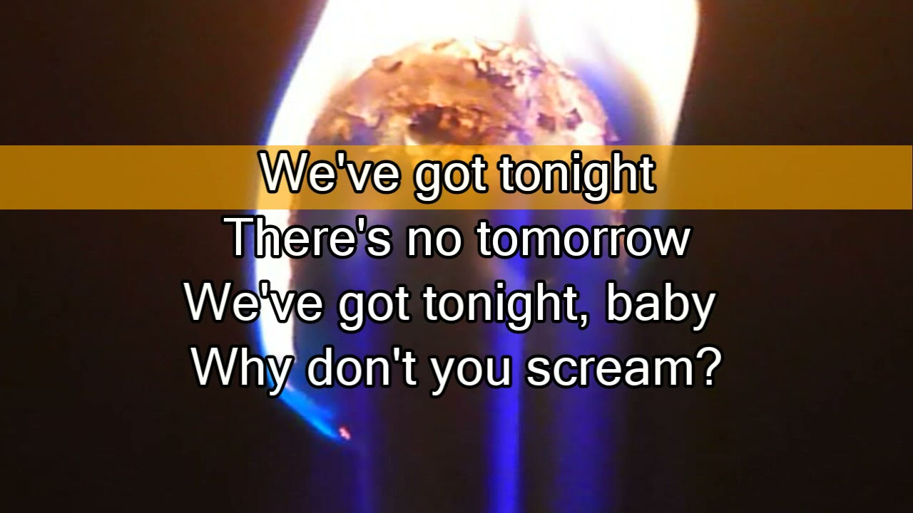 (Karaoke) We've Got Tonight, Spooky version - aka 'Why Don't You Scream?'