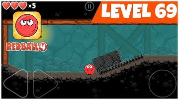Red Ball 4 - Level 69 Walkthrough - Level 69 Into The Caves